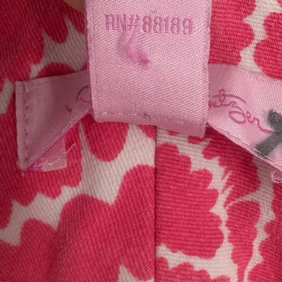 Lilly Pulitzer Cotton Blend Pink Zebra Print Barbie Capri Pants Womens Size 2 - Picture 6 of 13